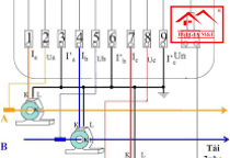 Sơ đồ đấu dây công tơ điện 3 pha gián tiếp